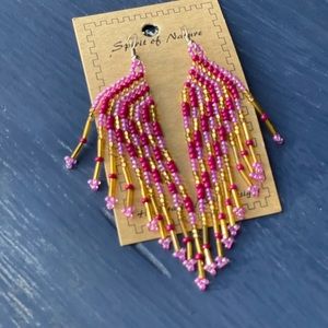 Native American Inspired Seed Bead Earrings